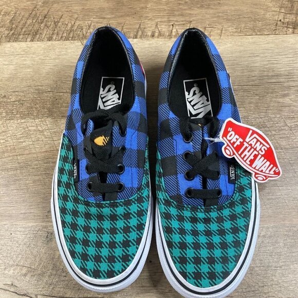 VANS Era Patchwork 721454 Plaid Multicolor Lo Skate Shoes Womens 7, Mens 5.5 NEW - Picture 6 of 10